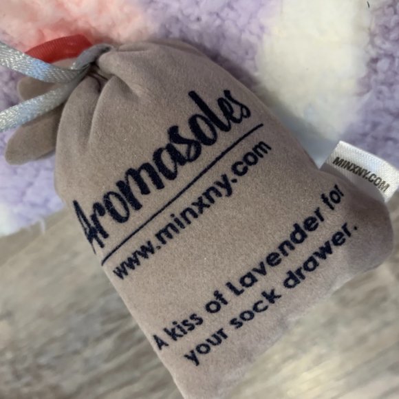 MinxNY Women's Non-Skid Warm Soft and Fuzzy Lavender Infused 2-Pair Pack Slipper - Picture 5 of 5